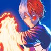 Todoroki My Hero Academia Paint by numbers