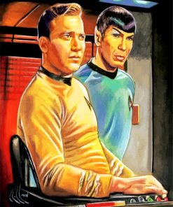 Trek Spock And James T Kirk Star Trek paint by numbers