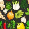 Vegetables Illustration paint by number