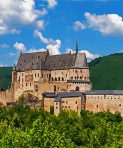 Vianden Castle paint by number