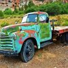 Vintage Chevy Truck paint by numbers