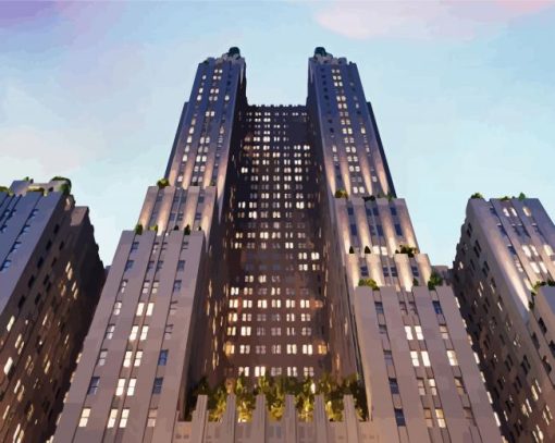 Waldorf Astoria New York paint by number