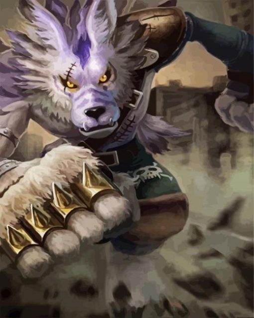 Weregarurumon paint by number