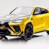 Yellow Lamborghini Urus paint by number