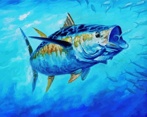 Yellofin Tuna Fish paint by numbers