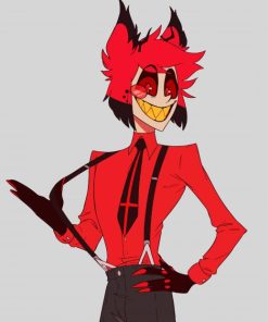 Hazbin Hotel Alastor paint by numbers