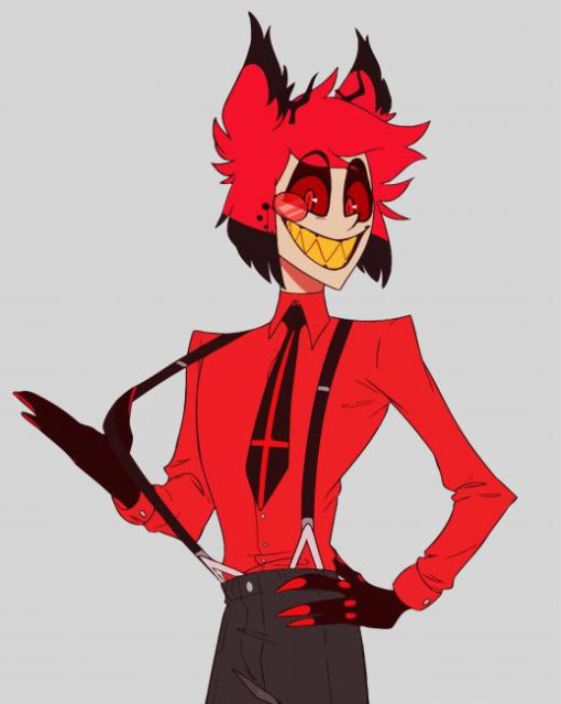 Hazbin Hotel Alastor paint by numbers