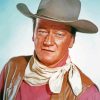 Actor John Wayne paint by number