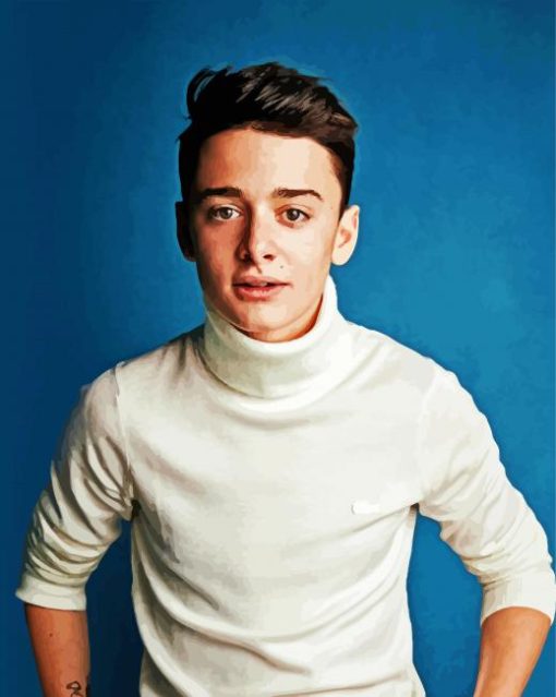 Actor Noah Schnapp paint by numbers