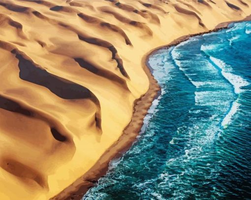 Africa Namibia Coast paint by number