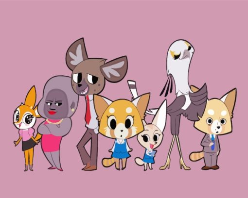 Aggretsuko Characters paint by numbers