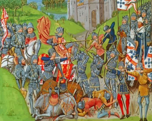 Agincourt Battle Art paint by numbers