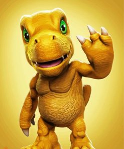 Agumon paint by number