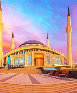 Ahmet Hamdi Akseki Mosque Ankara paint by number