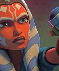 Ahsoka Star Wars paint by number