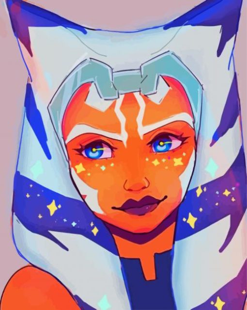 Ahsoka Tano paint by number