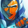 Ahsoka Tano Star Wars paint by number