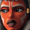 Ahsoka Face paint by number