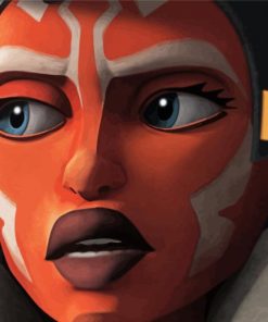 Ahsoka Face paint by number