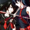 Akame Vs Kurome paint by numbers