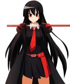 Akame With Sword paint by numbers