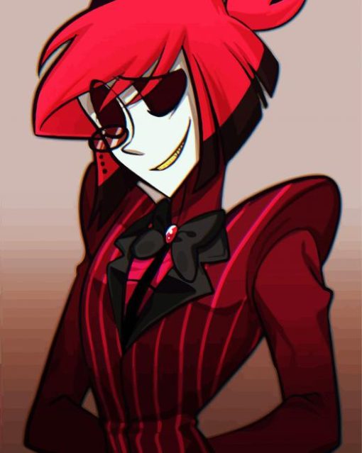 Alastor Hazbin Hotel Animated Serie paint by numbers