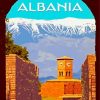 Albania Poster paint by number