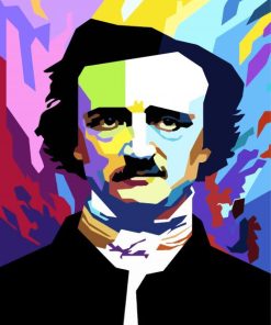 Allan Poe Pop Art paint by number