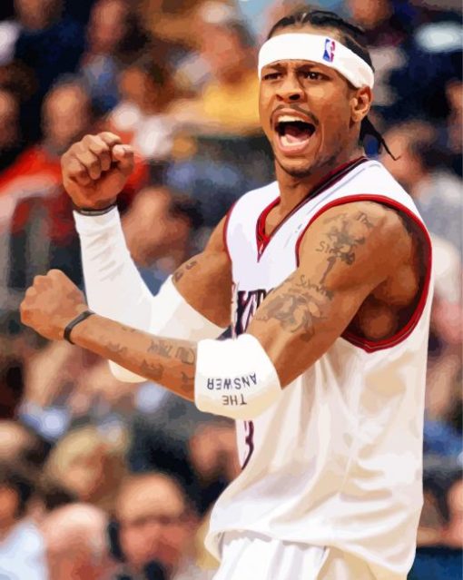 Allen Ezail Iverson paint by number