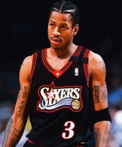 Allen Iverson paint by number