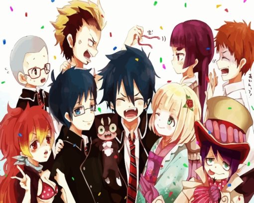 Anime Blue Exorcist Characters paint by number