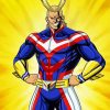 Anime Character All Might paint by number