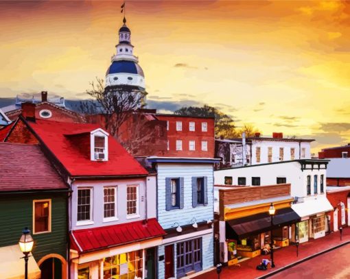 Annapolis Maryland paint by number