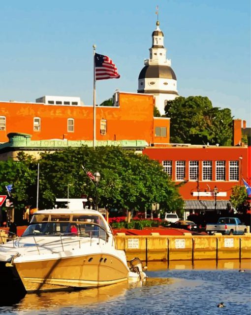 Annapolis City paint by number