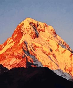 Annapurna At Sunset paint by number