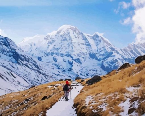 Annapurna Hiking paint by number