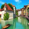 Annecy City France paint by numbers