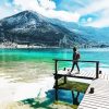 Annecy Lake Travel paint by number