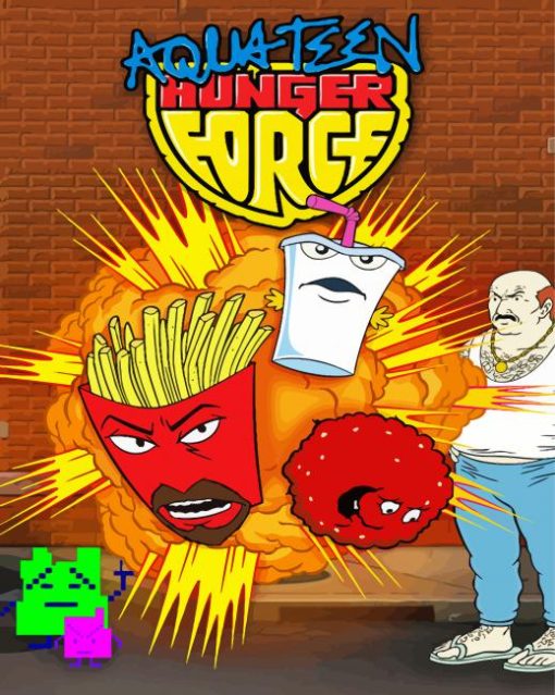 Aqua Teen Hunger Force Animation paint by number