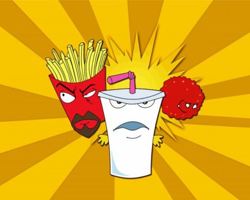 Aqua Teen Hunger Force paint by number