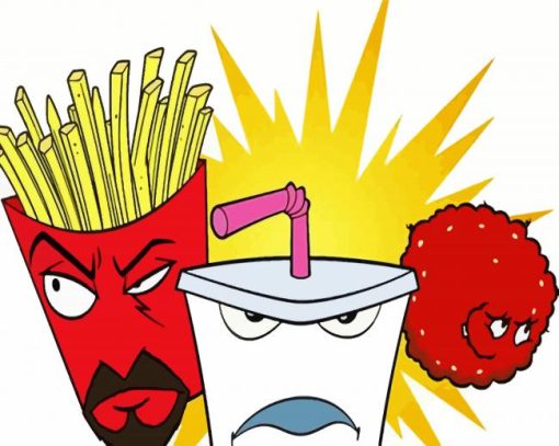 Aqua Teen Cartoon paint by numbers