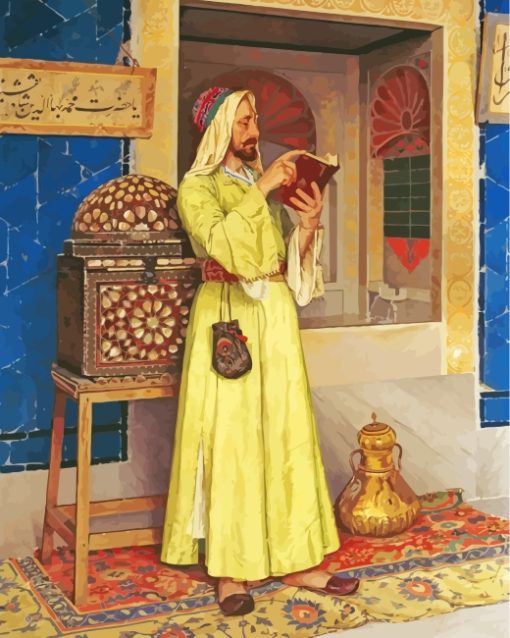 Arabian Muslim Man paint by number