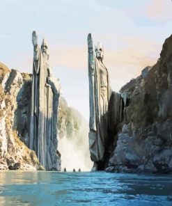 Argonath Gates paint by numbers