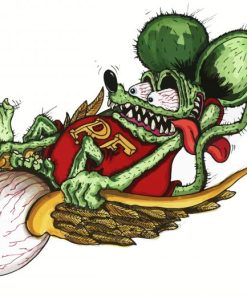 Art Rat Fink paint by number