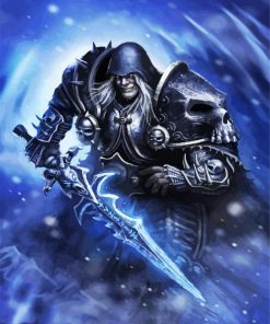 Arthas Menethil Game Character paint by numbers