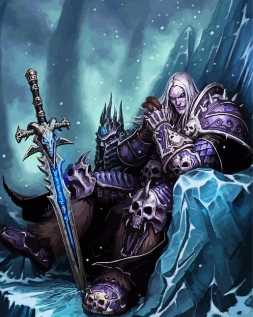 Arthas Menethil The Lich King paint by numbers