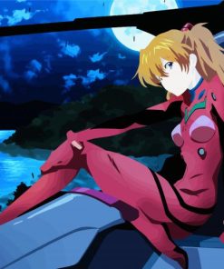 Asuka Langley Soryu Evangelion Anime paint by numbers