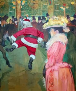 At The Moulin Rouge The Dance Tolouse Lautrec paint by number