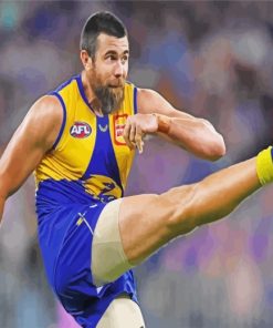 Australian Football League Josh Kennedy paint by numbers