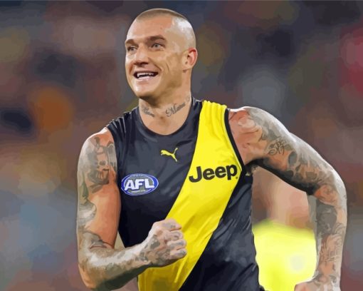 Australian Football League Dustin Martin paint by numbers